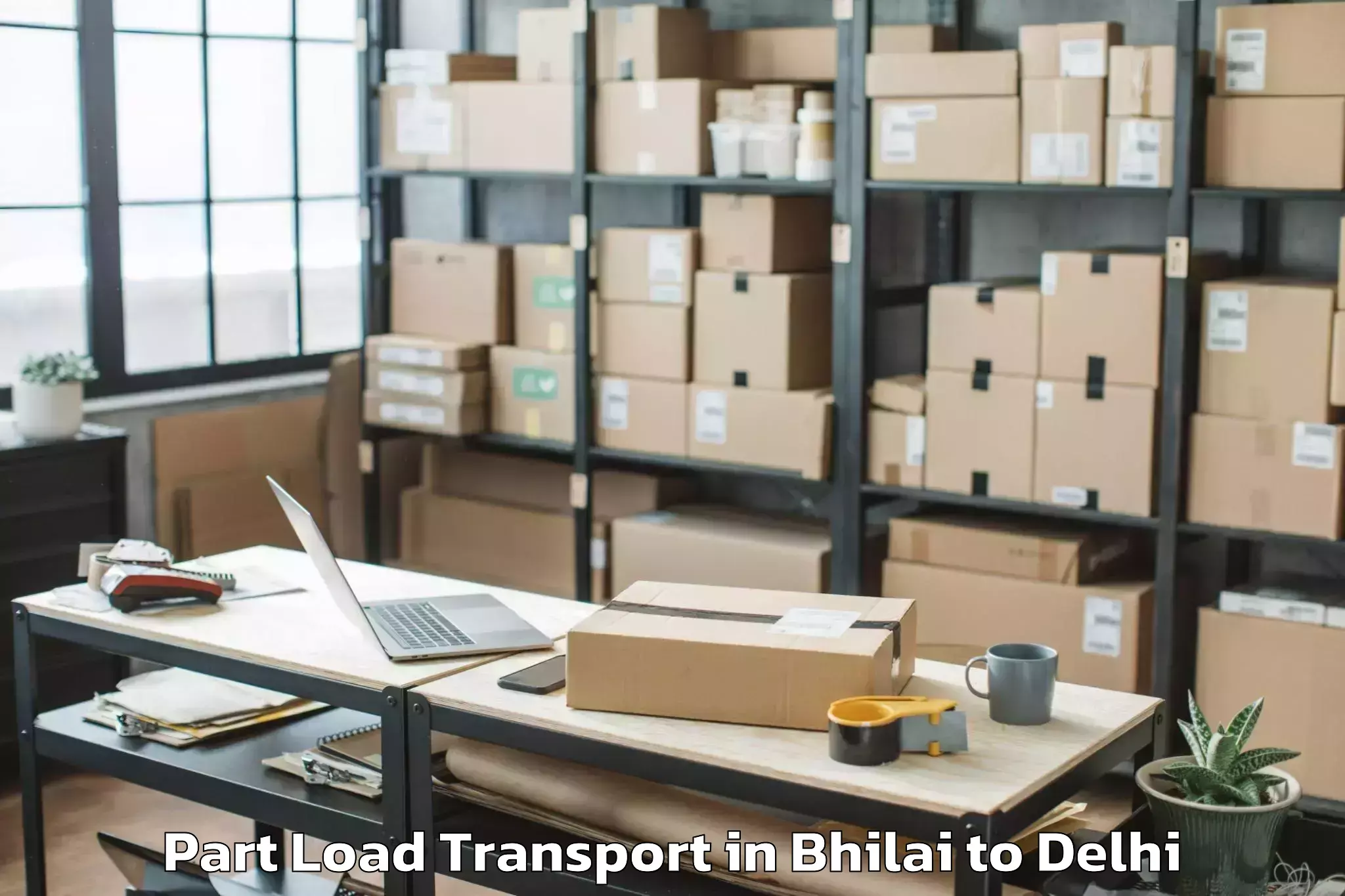 Book Bhilai to Flatted Factory Complex Okhla Part Load Transport Online